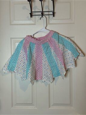 Logo Girls' Multi Polka Dot Skirt with Built-in Shorts